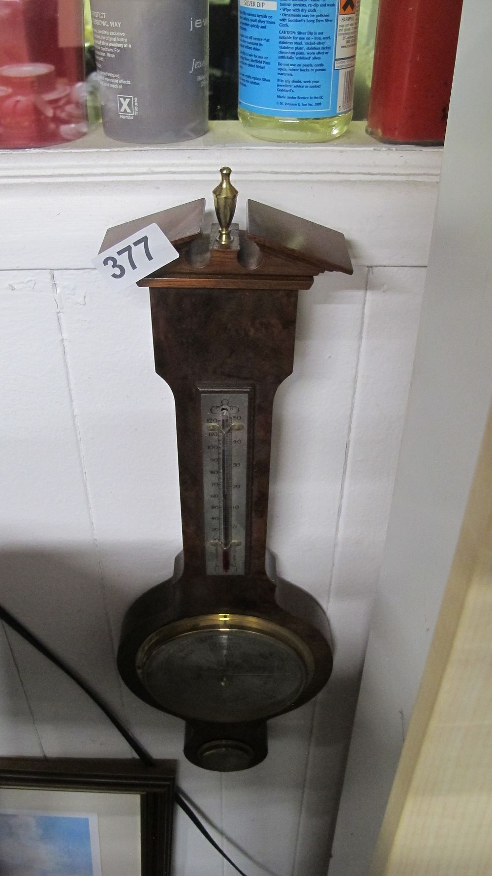 Lot 377: George III Style Mahogany Wheel Barometer
