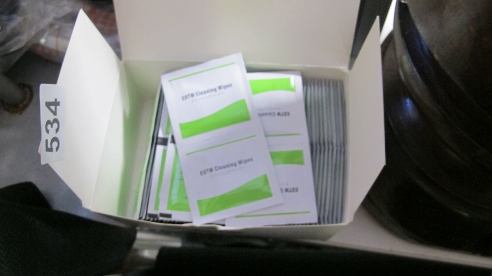Lot 534: A Collection of EOTW Pre-Moistened Cleaning Wipes