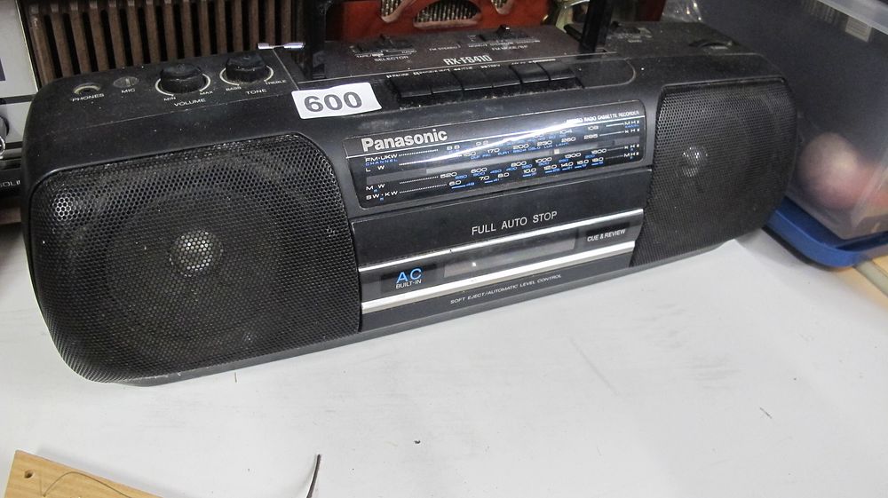 Lot 600: Panasonic RX-FS410 Stereo Radio Cassette Recorder