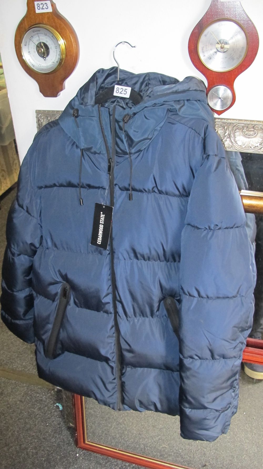 Lot 825: A Cedarwood State Navy Blue Puffer Jacket