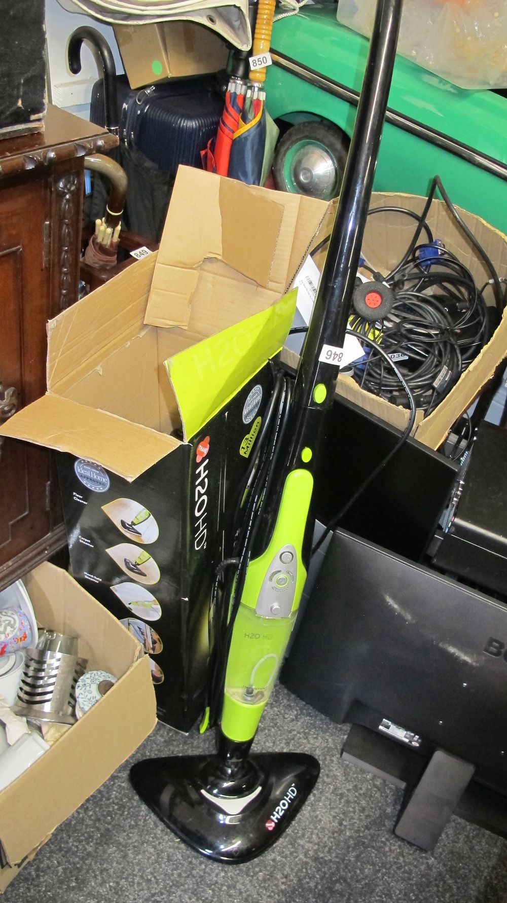 Lot 846: Thane H2O HD Steam Mop and Handheld Steam Cleaner