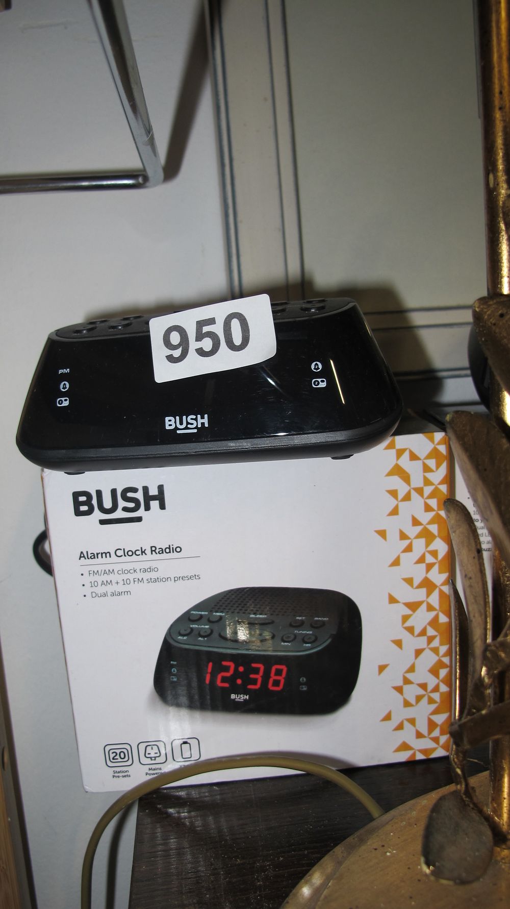 Lot 950: BUSH Alarm Clock Radio in Original Retail Packaging