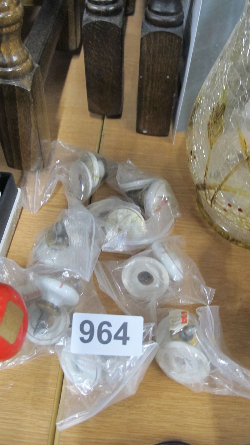 Lot 964: A Collection of Ceramic and Wooden Door and Cabinet Furniture