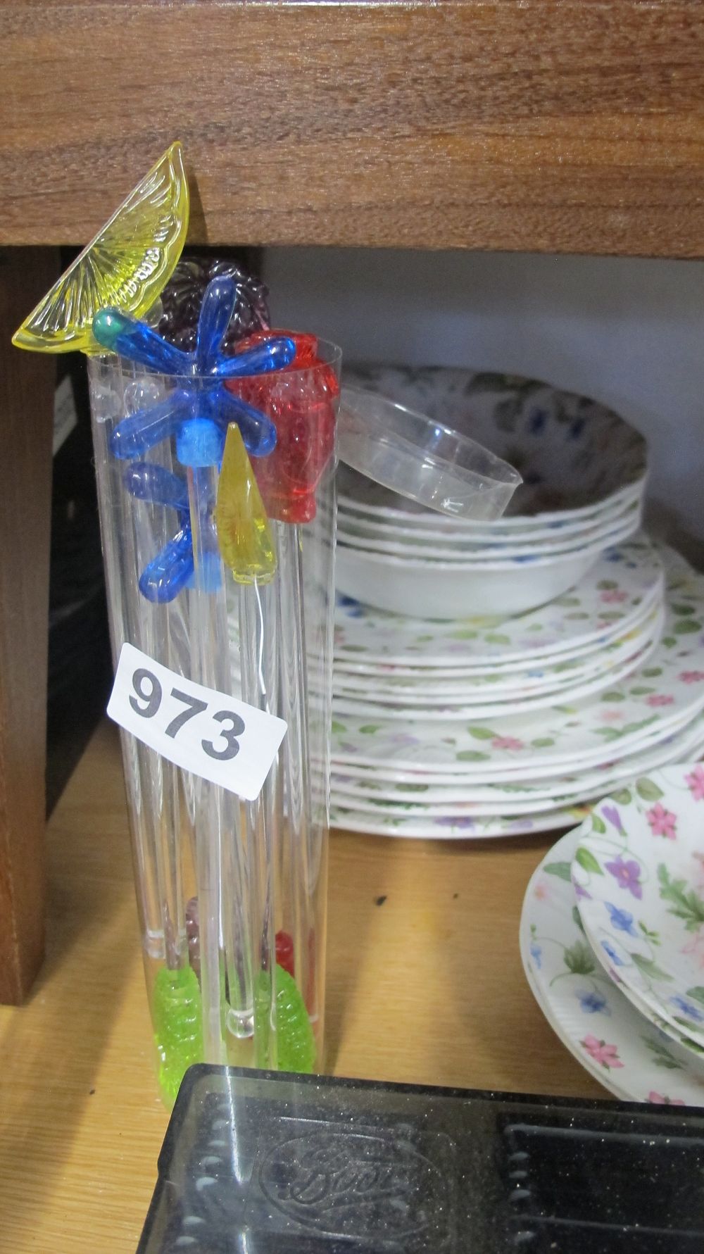 Lot 973: A Set of Lampworked Glass Cocktail Stirrers