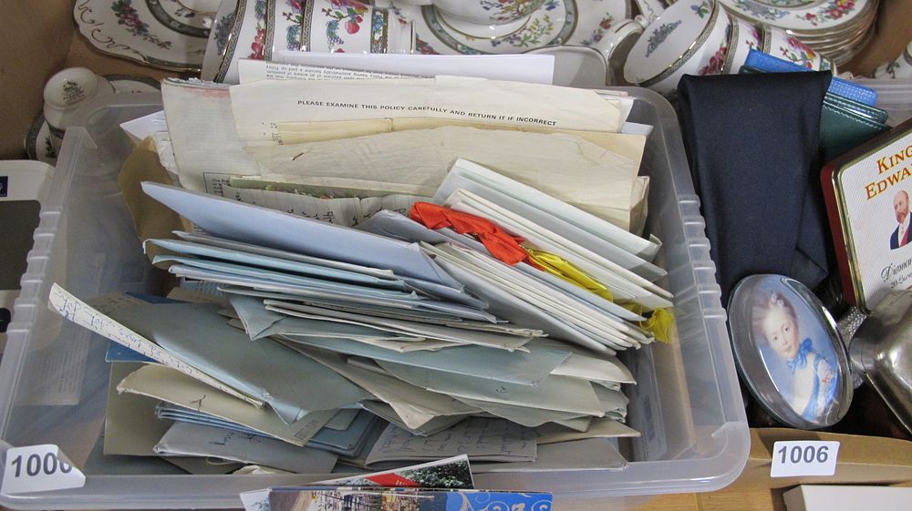 Lot 1000: A Collection of Personal Ephemera, Correspondence, and Commemorative Items