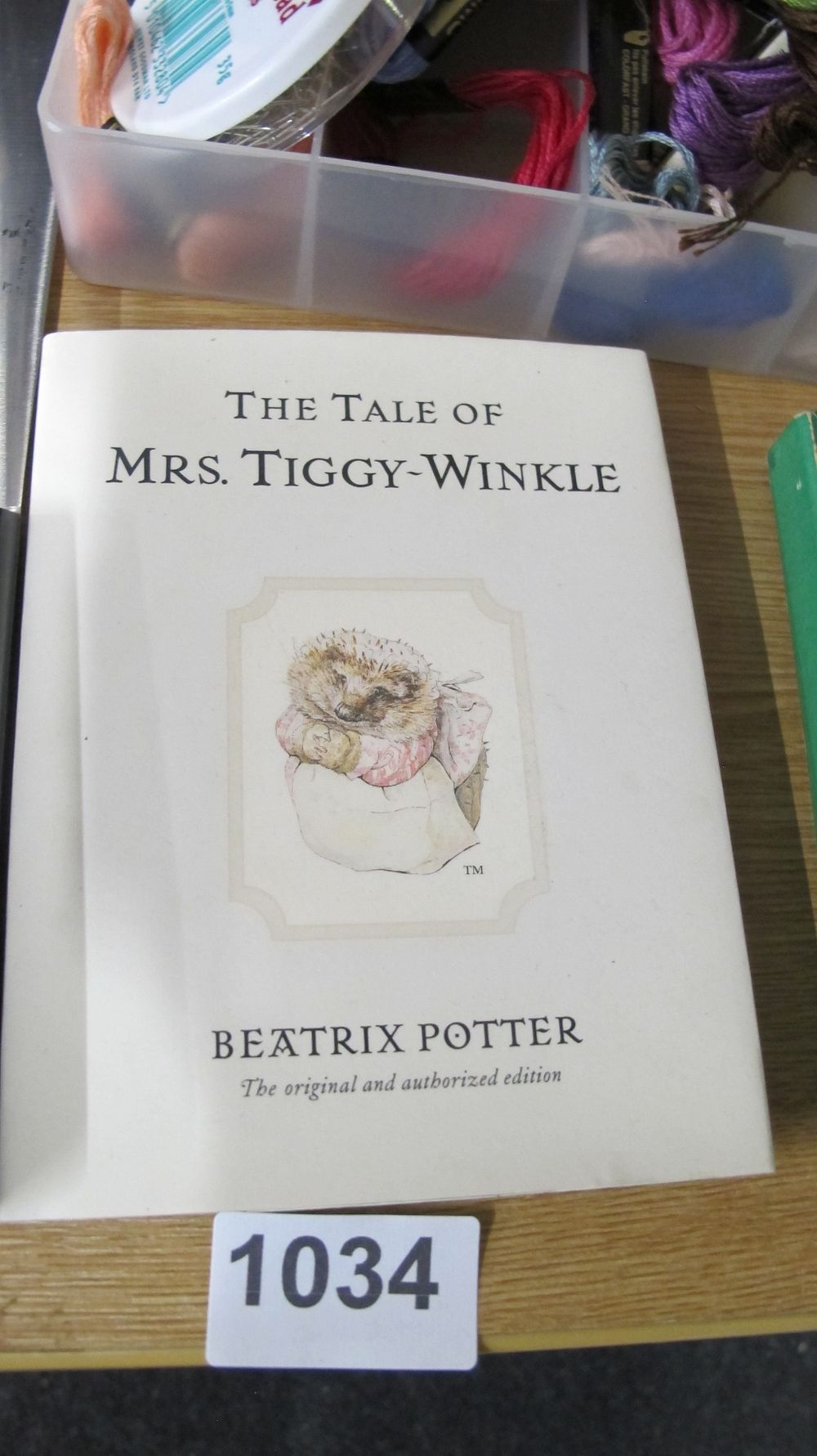 Lot 1034: Potter, Beatrix. The Tale of Mrs. Tiggy-Winkle. Frederick Warne. (DJ)