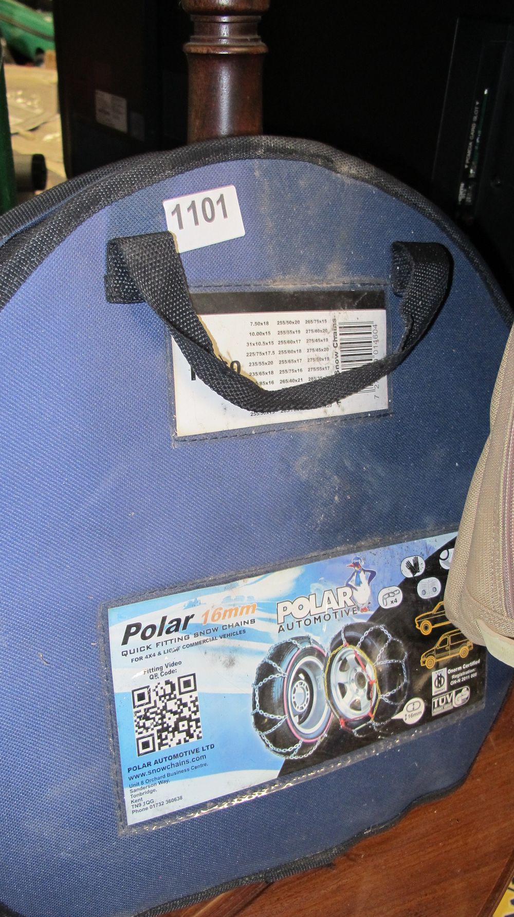 Lot 1101: A Set of Polar 16mm Quick Fitting Snow Chains