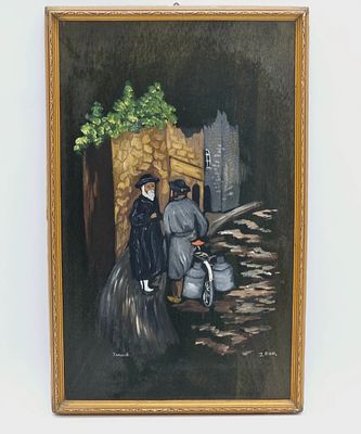 ציור ישן , אקוורל על עץ
תוצרת ישראל
שנת 1964 , חתום! , אומן לא