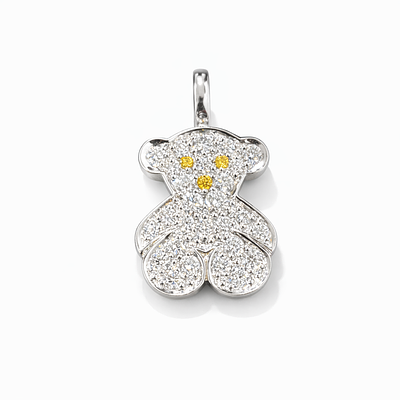 TOUS PENDANT WITH DIAMONDS. TOUS WHITE GOLD PENDANT WITH DIAMONDS. WEIGHT: 3,60g.