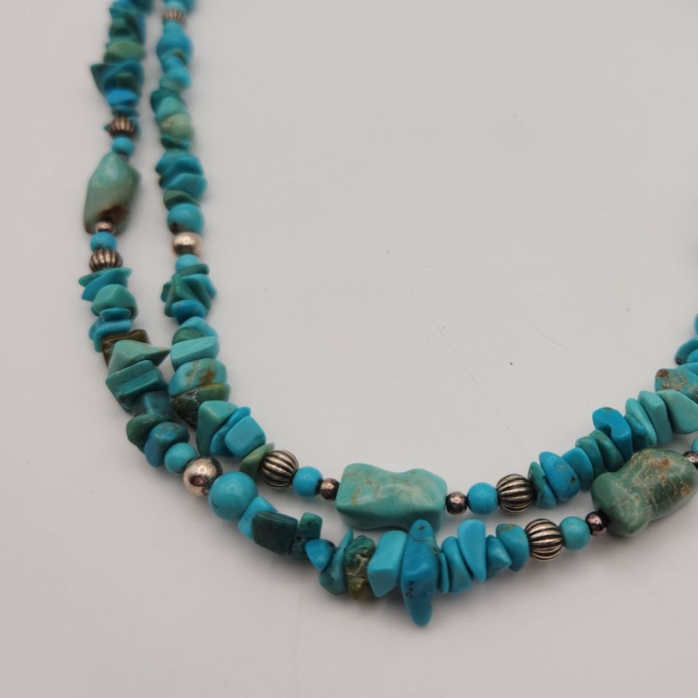 Lot 201: Sterling Relios Carolyn Pollock Turq Necklace