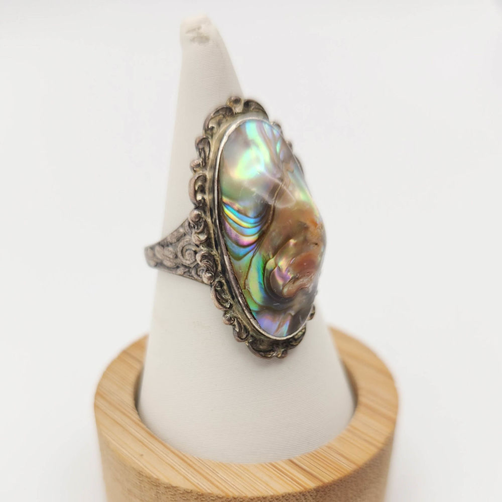 Lot 245: Sterling Southwest Abalone Size 6.5, 5.3g