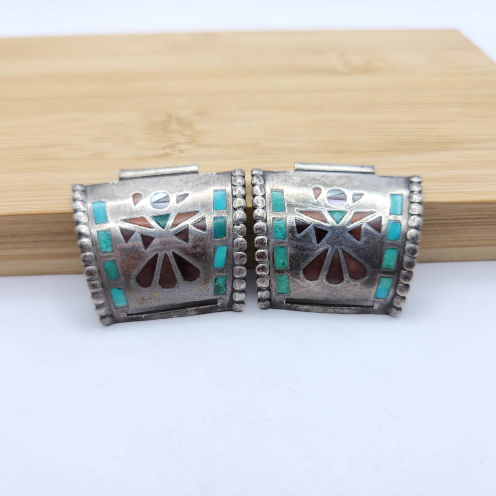 Lot 345: Stering Inlay Turquoise Thunderbird Watch Nibs 18G