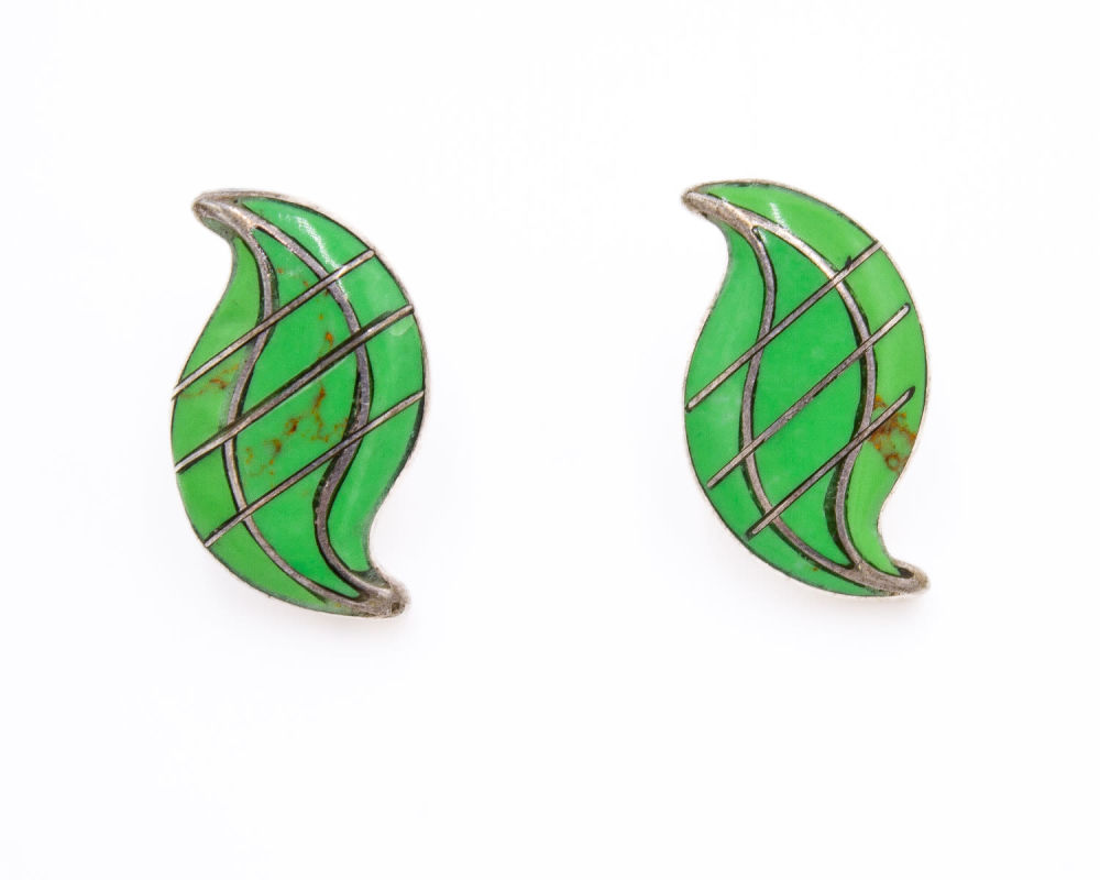 Lot 201: Sterling Zuni “SE” Signed Earrings