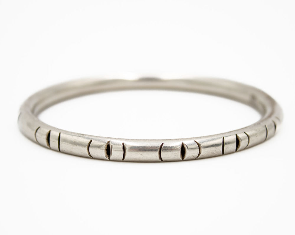 Lot 269: Sterling Native Bangle Bracelet