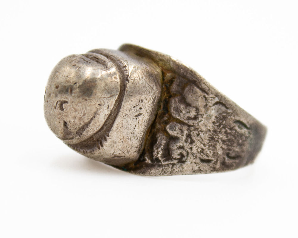Lot 287: Old Sterling Dome Ring Hand Wrought Size 8