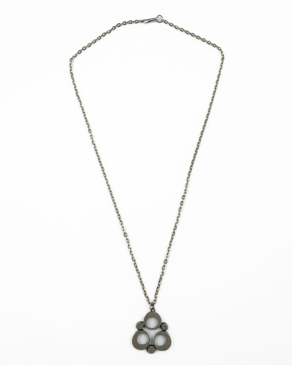 Lot 563: Signed R. Tennesmed Sweden Pewter Necklace