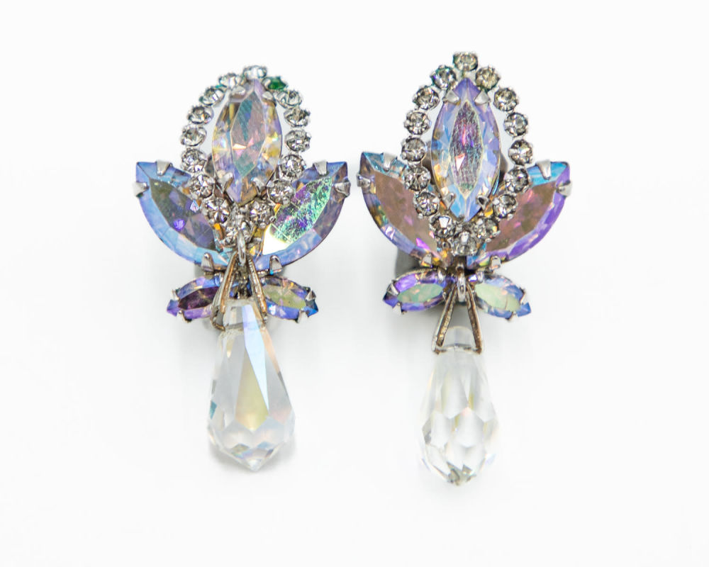 Lot 629: Weiss Aurora Borealis Mystic Topaz Earrings