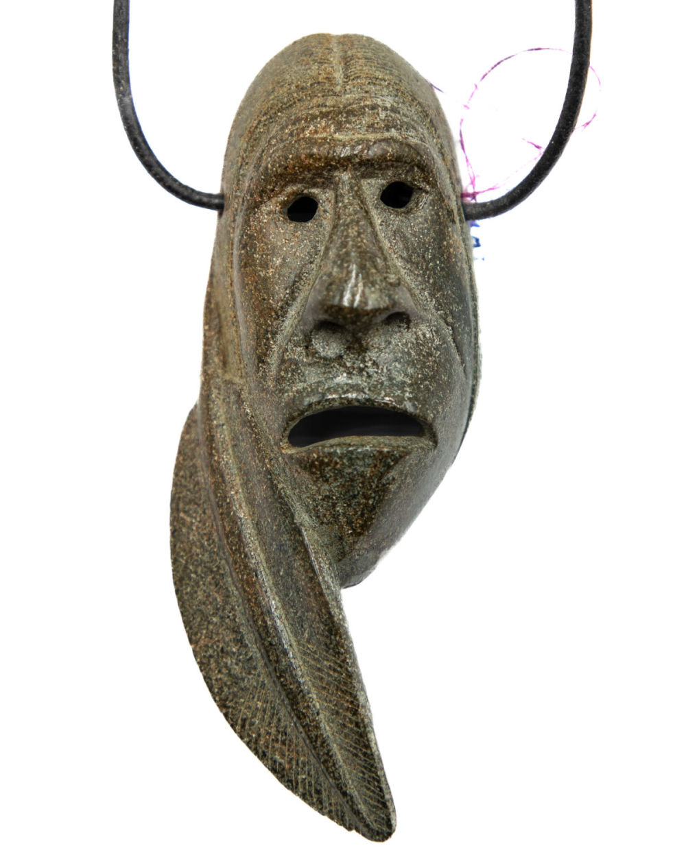 Lot 675: Marvin Taylor Cherokee Stone Mask Necklace
