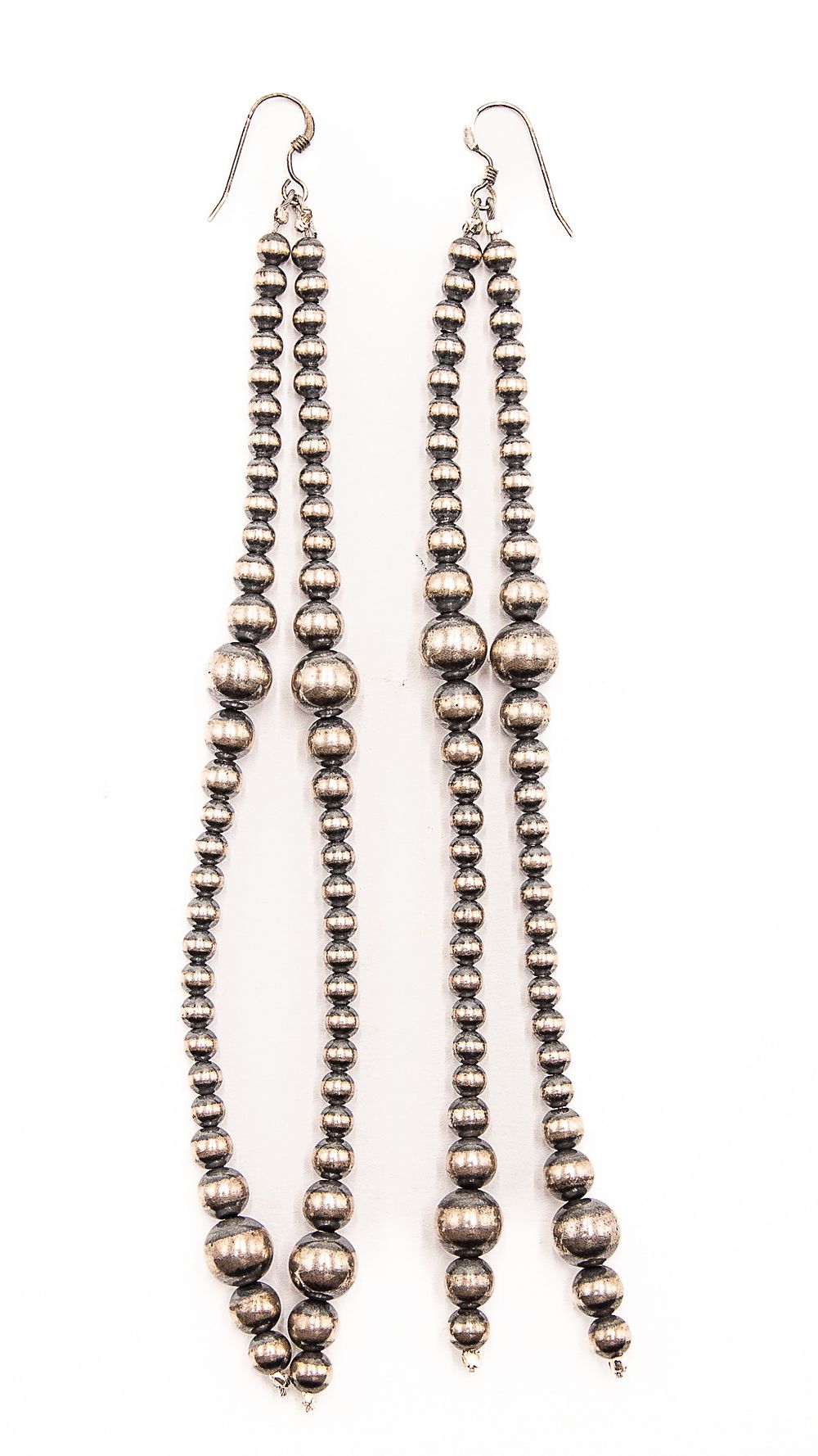 Lot 256: Navajo Chandelier 2 Strand Bench Bead Earrings