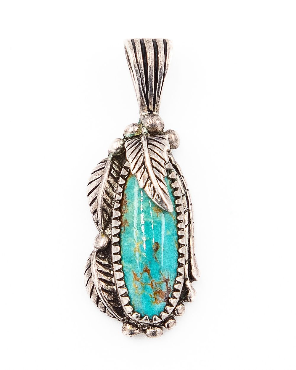 Lot 404: Carol Felley '96 Sterling Turquoise Pendant