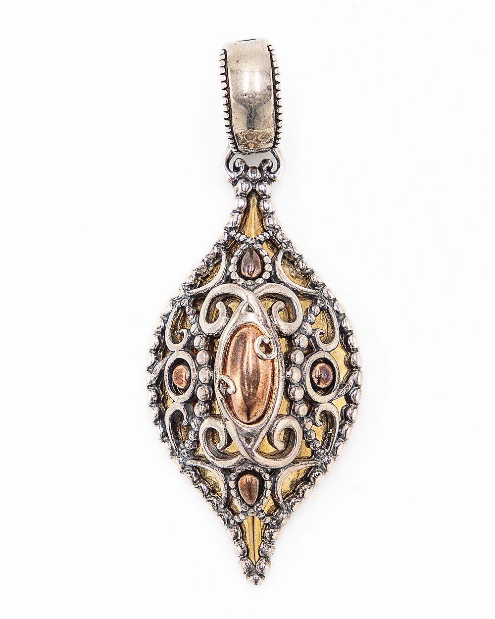 Lot 410: Carolyn Pollack Relios Jewelry Copper Sterling Brass Pendant