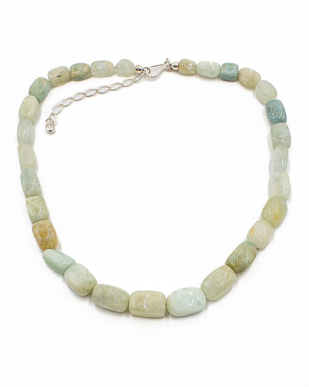 Lot 432: Jay King Mine Finds Amazonite Graduated Sterling Necklace
