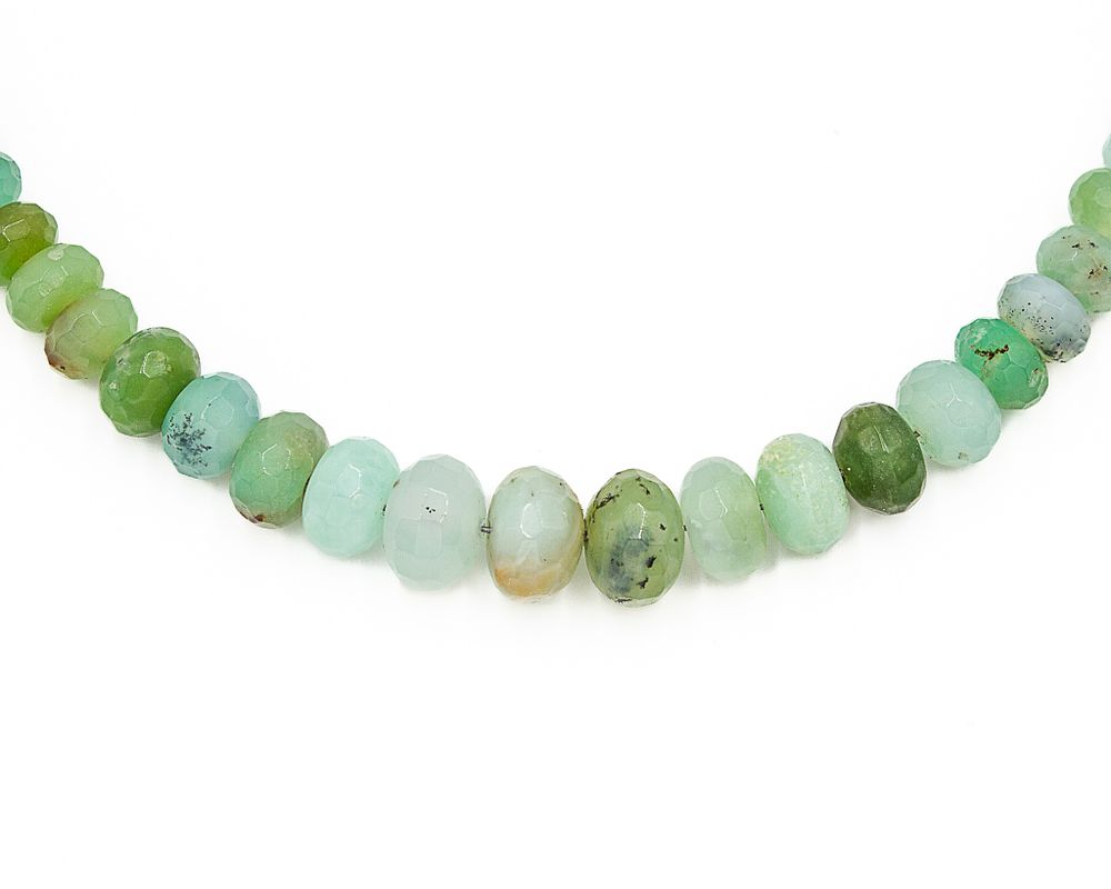 Lot 471: Jay King Mine Finds Sterling Graduated Faceted Amazonite Necklace