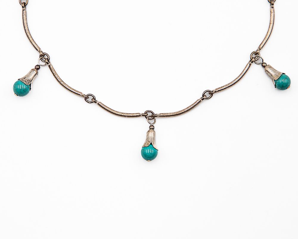 Lot 499: Carolyn Pollack Relios Turquoise Sterling Bracelet