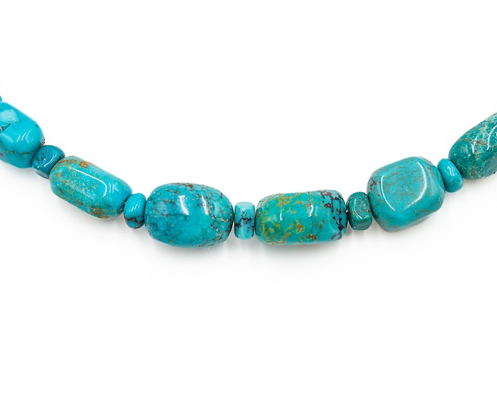 Lot 503: Jay King Mine Finds Turquoise Sterling Necklace