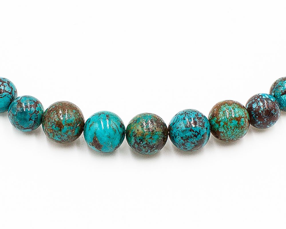 Lot 507: Jay King Mine Finds Graduated Turquoise Sterling Necklace