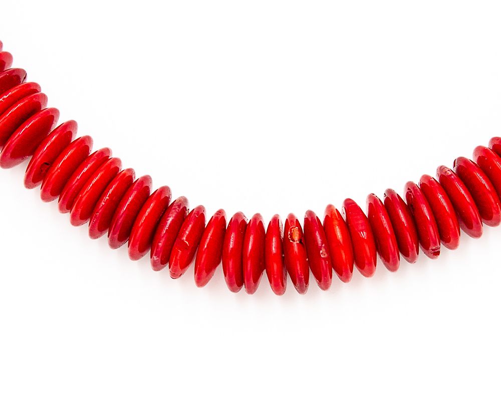 Lot 509: Jay King Mine Finds Coral Disk Sterling Necklace