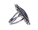 Vintage Mexico Onyx Sterling Ring Sz 6.5, 4.5gImage - 1