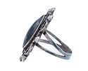Vintage Mexico Onyx Sterling Ring Sz 6.5, 4.5gImage - 3