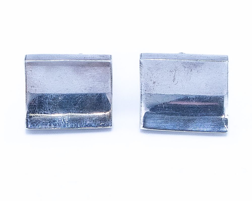 Lot 782: Signed TD-02 Taxco Mexico Sterling Cufflinks