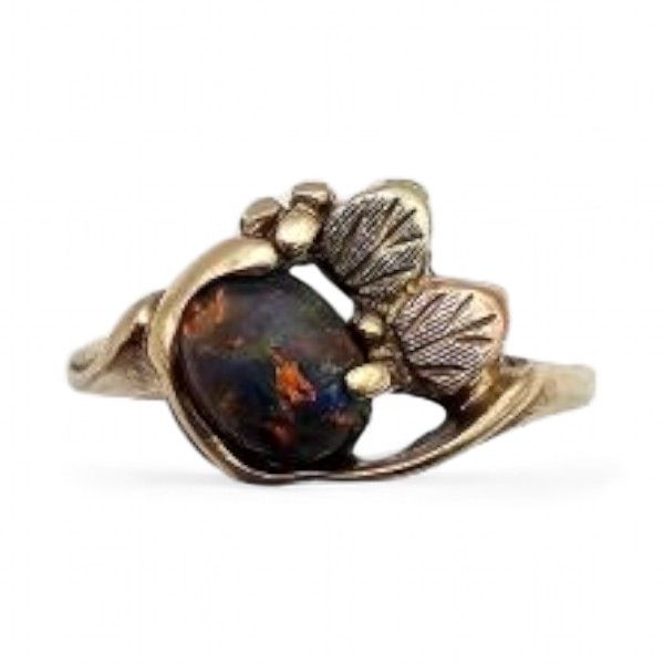 Lot 491: Opal 10K Gold Cocktail Ring Sz. 6.25 1.8 G