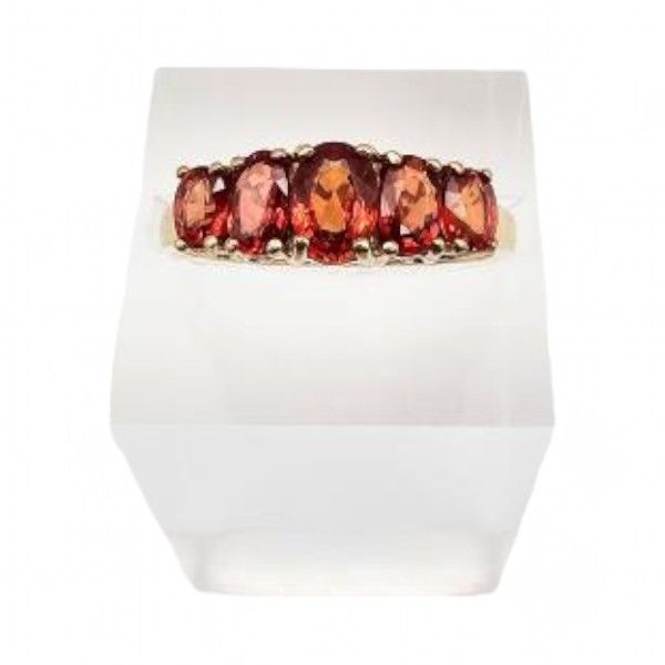 Lot 494: Spinel 10K Gold Cocktail Ring Sz. 6.75 2.1 G
