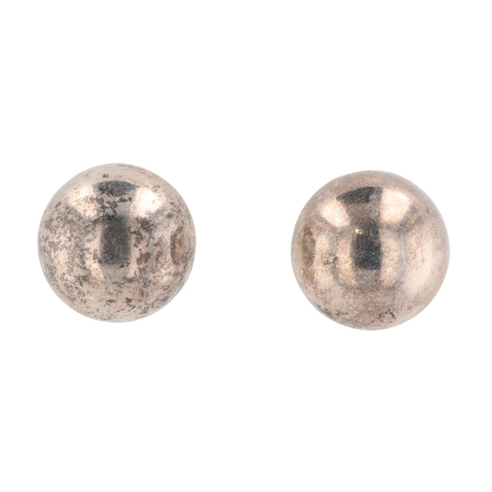 Lot 168: TH-13 Sterling Dome Earrings