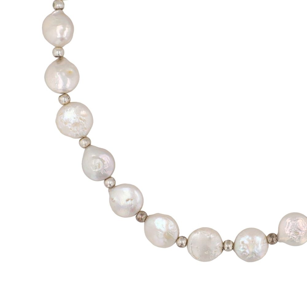 Lot 233: Pearl Sterling Necklace