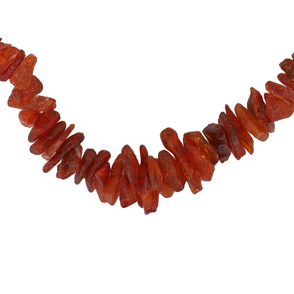 Lot 300: Amber Graduated Chunk Necklace