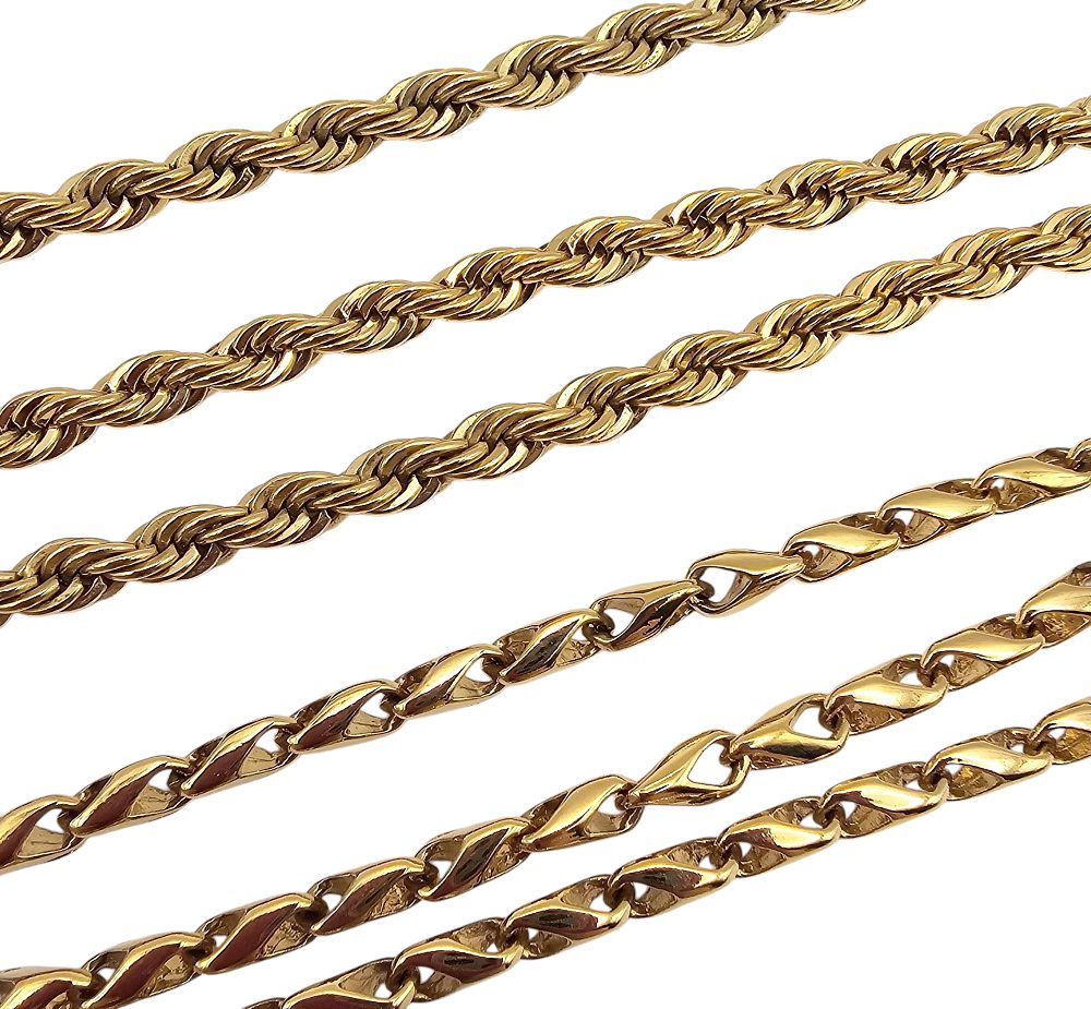 Lot 288: Trifari Crown Trifari Gold Tone Lot 2 Necklace