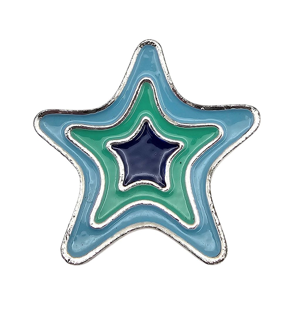 Lot 571: Coro Blue Enamel Star Brooch