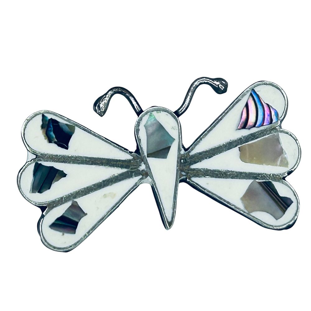 Lot 207: ALPACA Mexico Sterling Silver Butterfly Pin. 2.81 G.