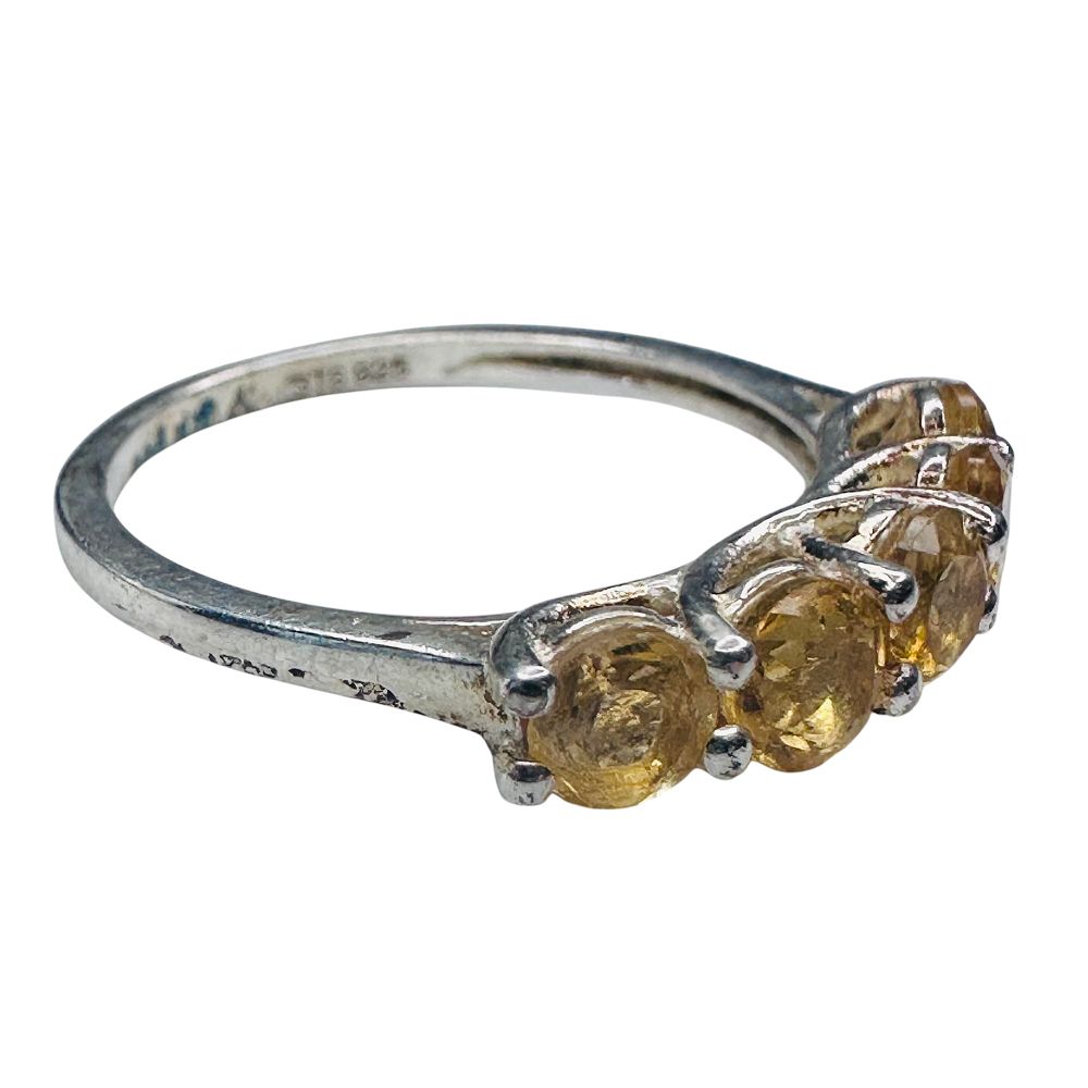 Lot 237: STS, CITRINE Sterling Silver Ring. Size 7. 1.85 G.