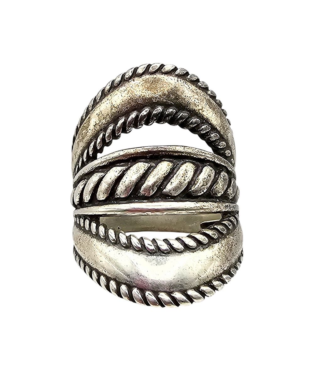 Lot 580: Carolyn Pollack Relios Southwestern Sterling Silver Ring Sz 8.25 13.1 G