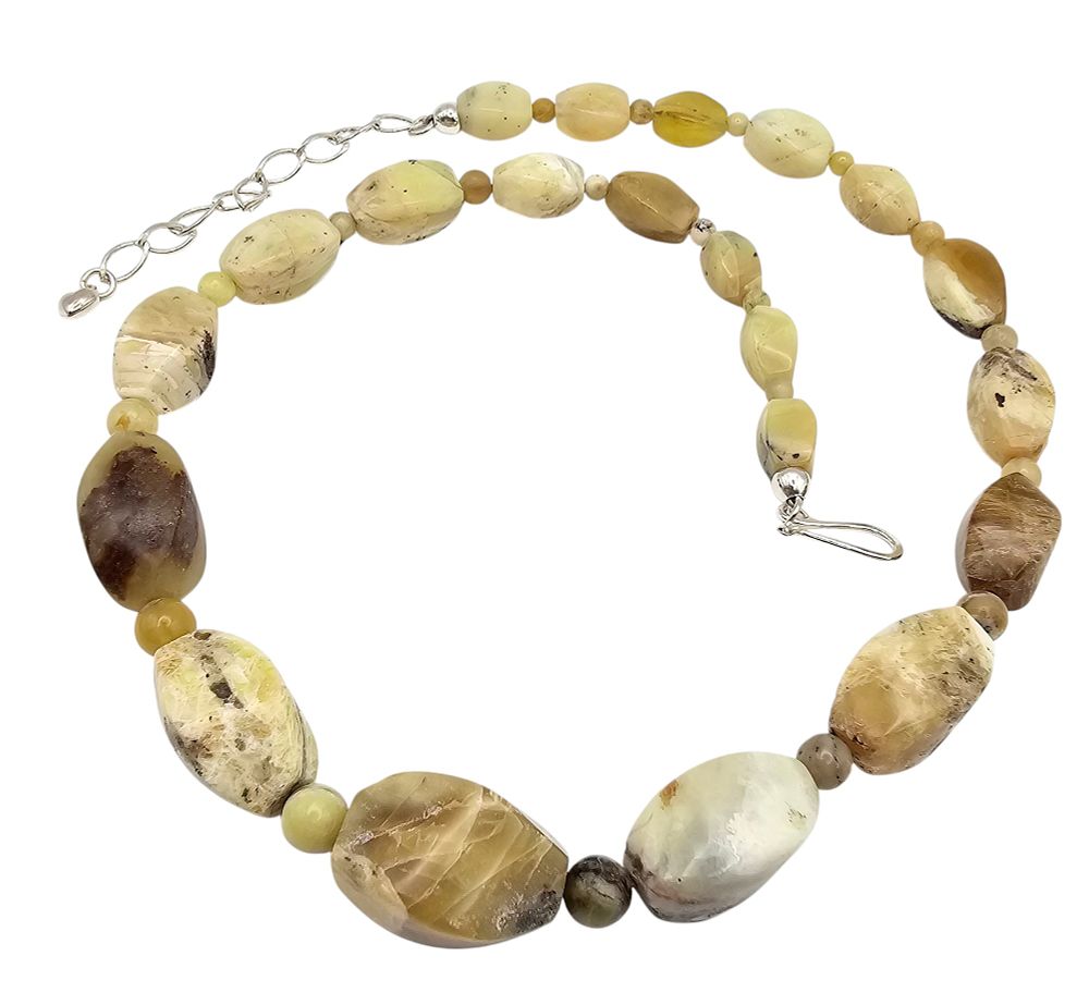 Lot 584: Jay King Mine Finds Jasper Agate Sterling Silver Necklace 57.7 G