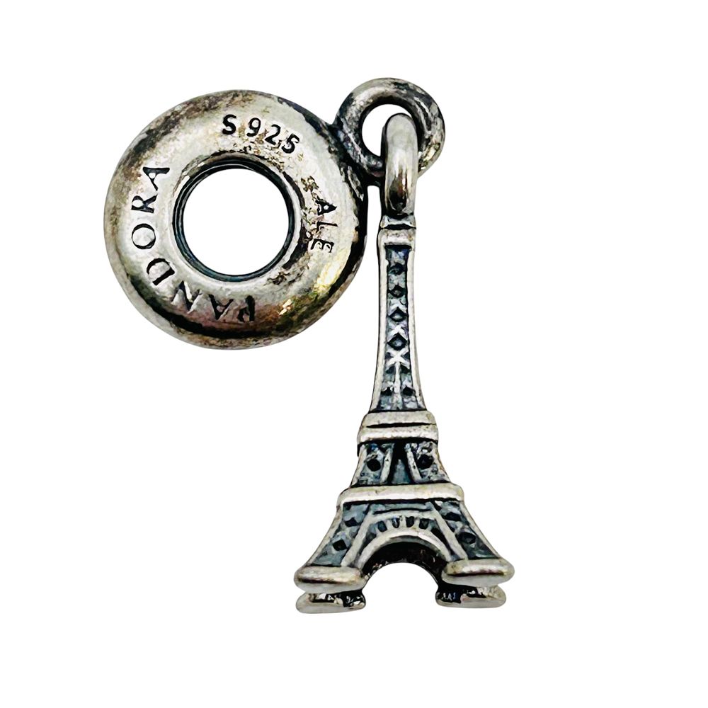 Lot 232: Pandora, Sterling Eiffel Tower Charm 3.19 G