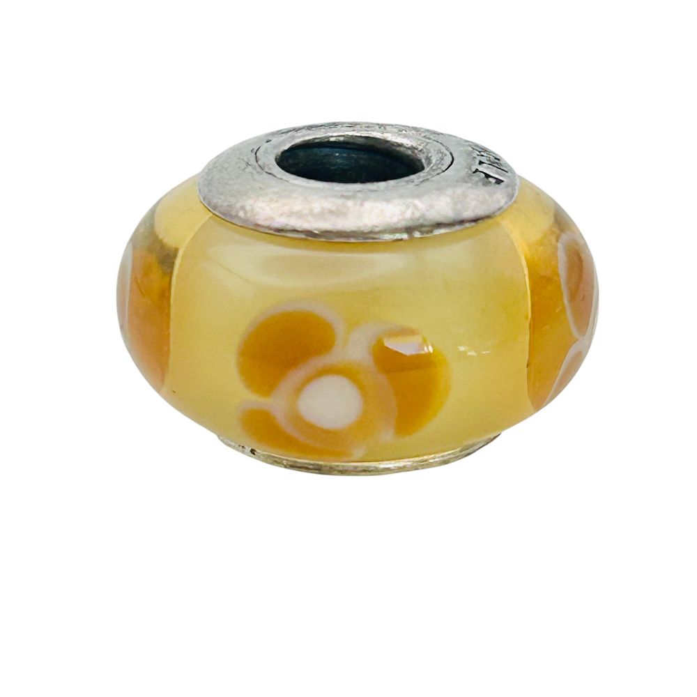 Lot 233: Pandora Sterling Yellow Flower Charm 3.68 G