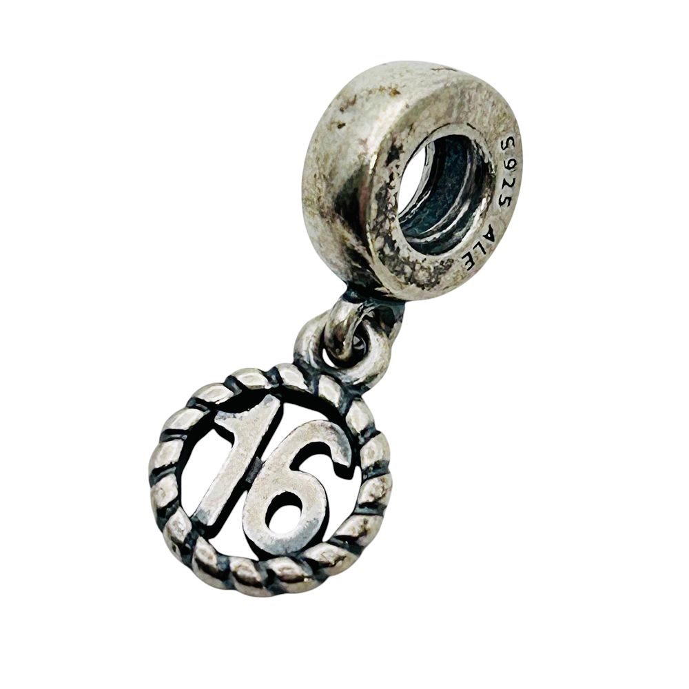 Lot 235: Pandora Sterling, Sweet 16 Charm 2.33 G