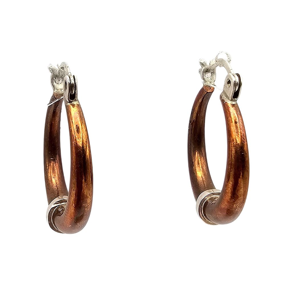 Lot 255: Sterling Silver Hoop Earrings 11.7 G