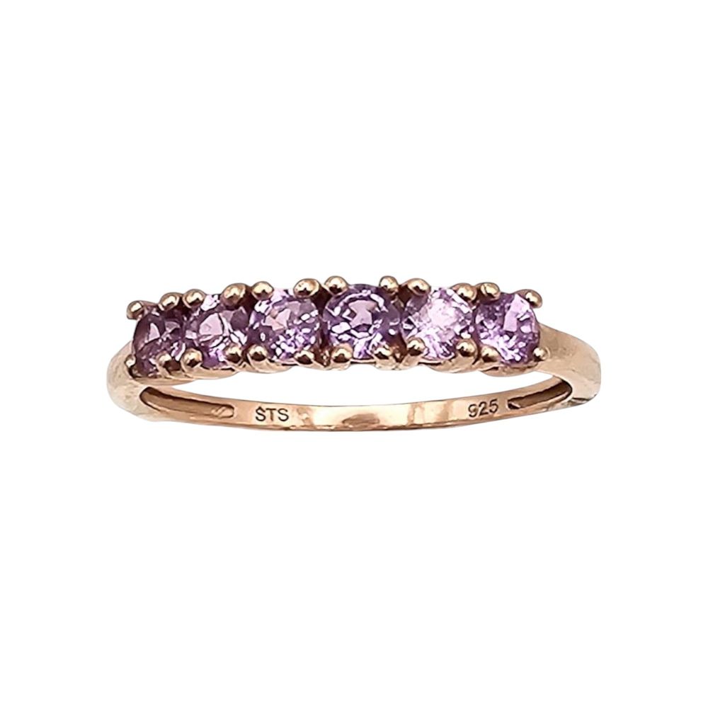 Lot 432: STS Topaz Gold Over Sterling Silver Cocktail Ring Size 6.75 1.3 G